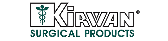 Kirwan Surgical Products logo with symbol.